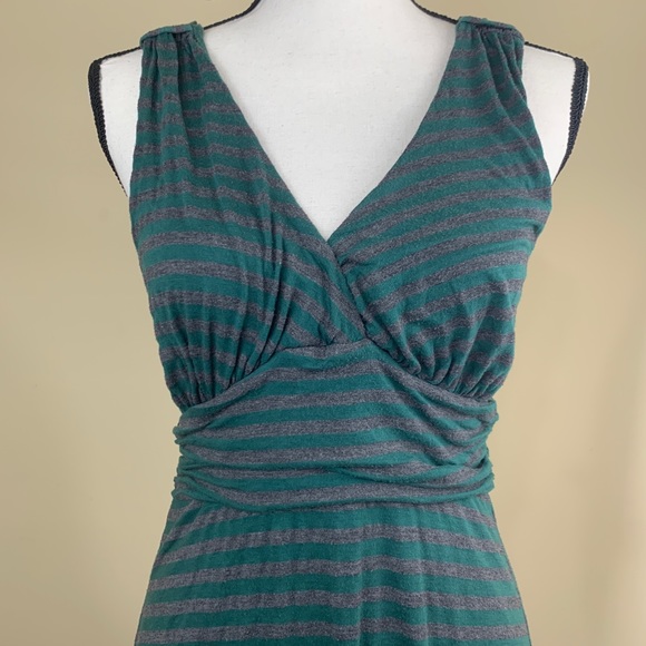 Anthropologie Ella Moss striped V-neck maxi sundress - Picture 5 of 9
